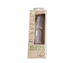 Higiene Dental^Jack N'Jill Pack de 2 Cepillos de Dedo Silicona (6-18 meses)