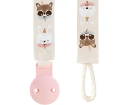 Chupetes Con Diseños^Tutete by Eef Lillemor Pack Sujetachupetes + Chupete Retro Eef Lillemor Rosa