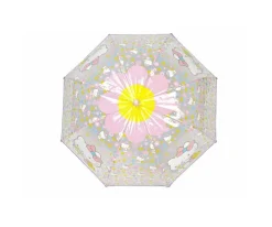 Paraguas Infantiles^CyP Brands Paraguas Manual Infantil Hello Kitty Transparente Burbuja Rosa