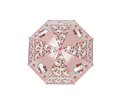 Paraguas Infantiles^CyP Brands Paraguas Manual Infantil Hello Kitty Transparente Rojo