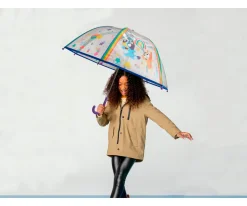 Paraguas Infantiles^CyP Brands Paraguas Manual Infantil Bluey Transparente Burbuja