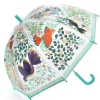 Paraguas Infantiles^Djeco Paraguas Mediano Transparente Flores y Pájaros