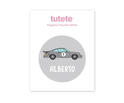 Best Pegatina Pequeña Bólido para Botella y Cajas Almuerzo Colecciones Vuelta Al Cole|Botellas Para Personalizar