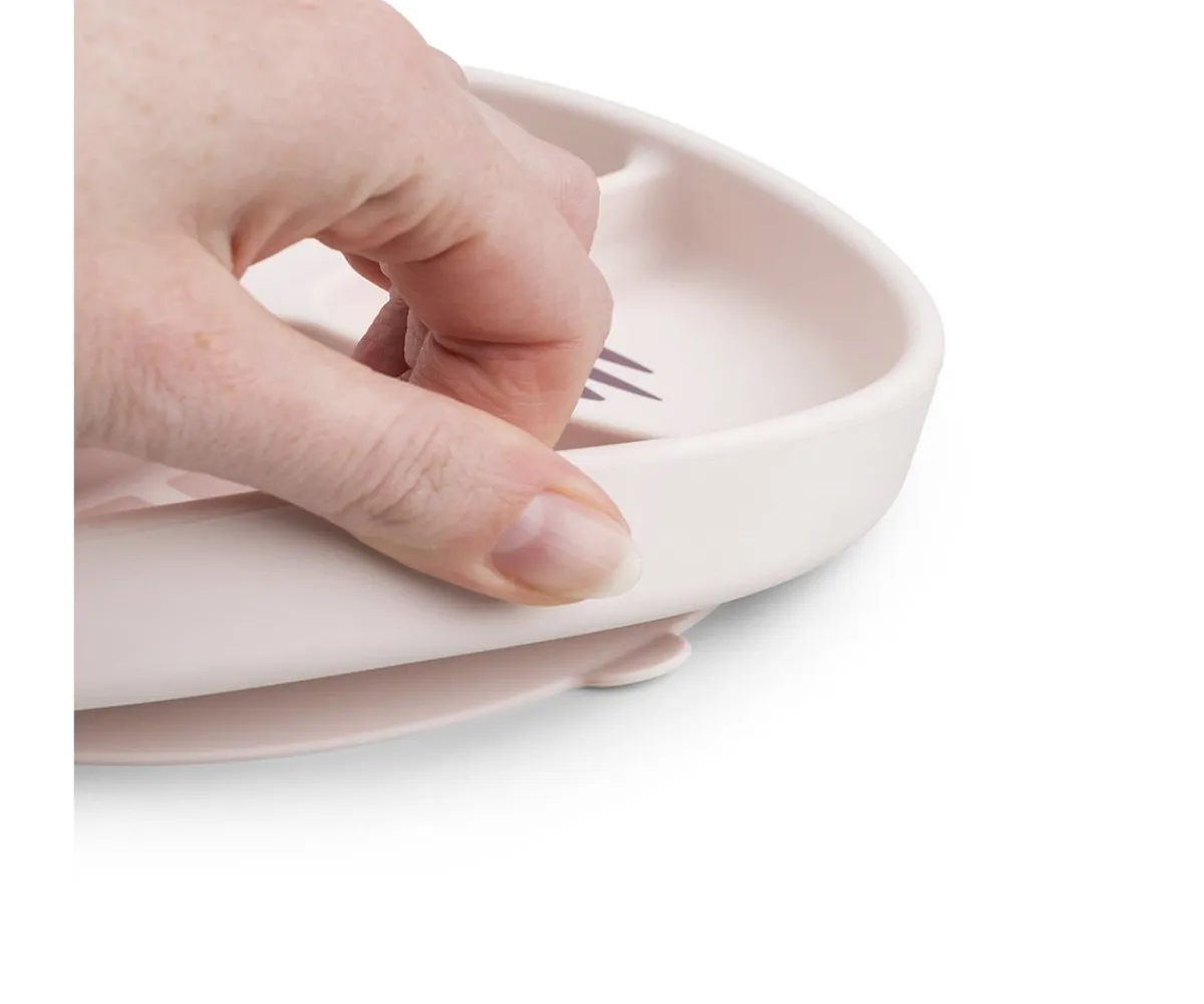 Baby Led Weaning^Done by Deer Plato con Compartimentos Stick&Stay Playground Powder