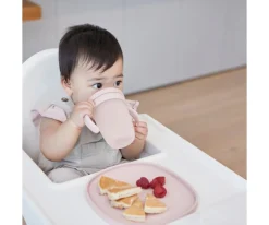 Baby Led Weaning^b.box Plato de Silicona con Tapa Blush
