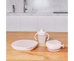 Baby Led Weaning^b.box Plato de Silicona con Tapa Blush