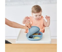 Baby Led Weaning^b.box Plato de Silicona con Tapa Ocean