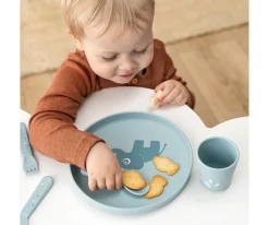Vajilla Infantil^Done by Deer Plato Foodie Elphee Blue