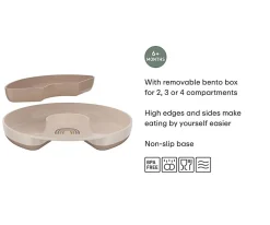 Outlet Plato Infantil Compartimentos Mio Fairy Garden Comer Al Aire Libre|Vajilla Infantil