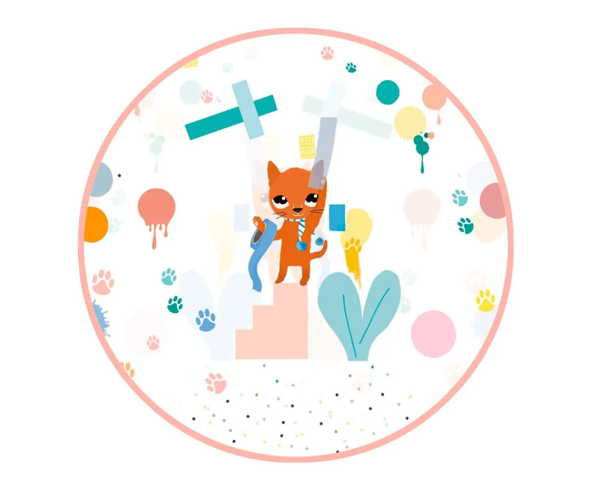 Ropa Infantil^Djeco Poncho de Lluvia Gato