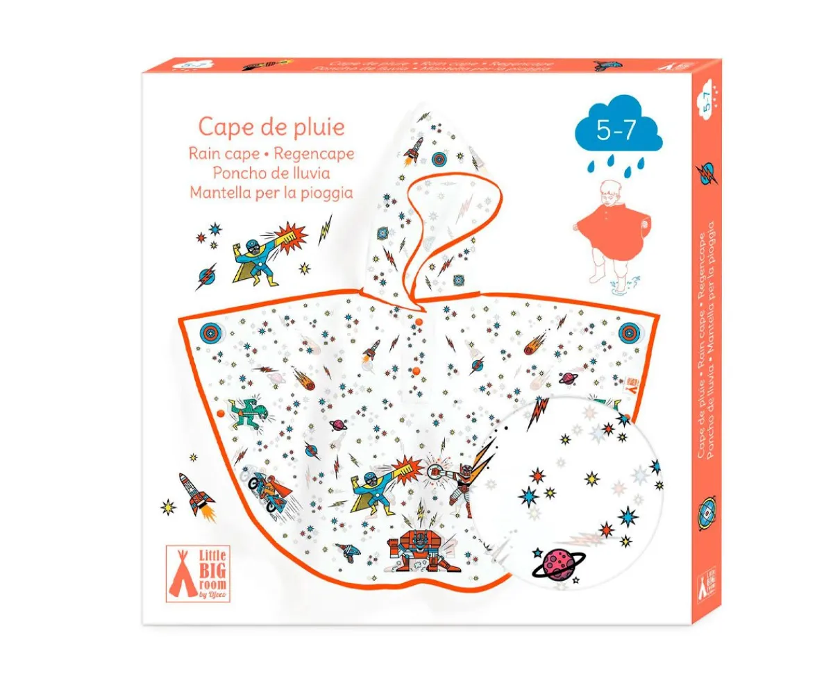 Ropa Infantil^Djeco Poncho de Lluvia Superhéroe