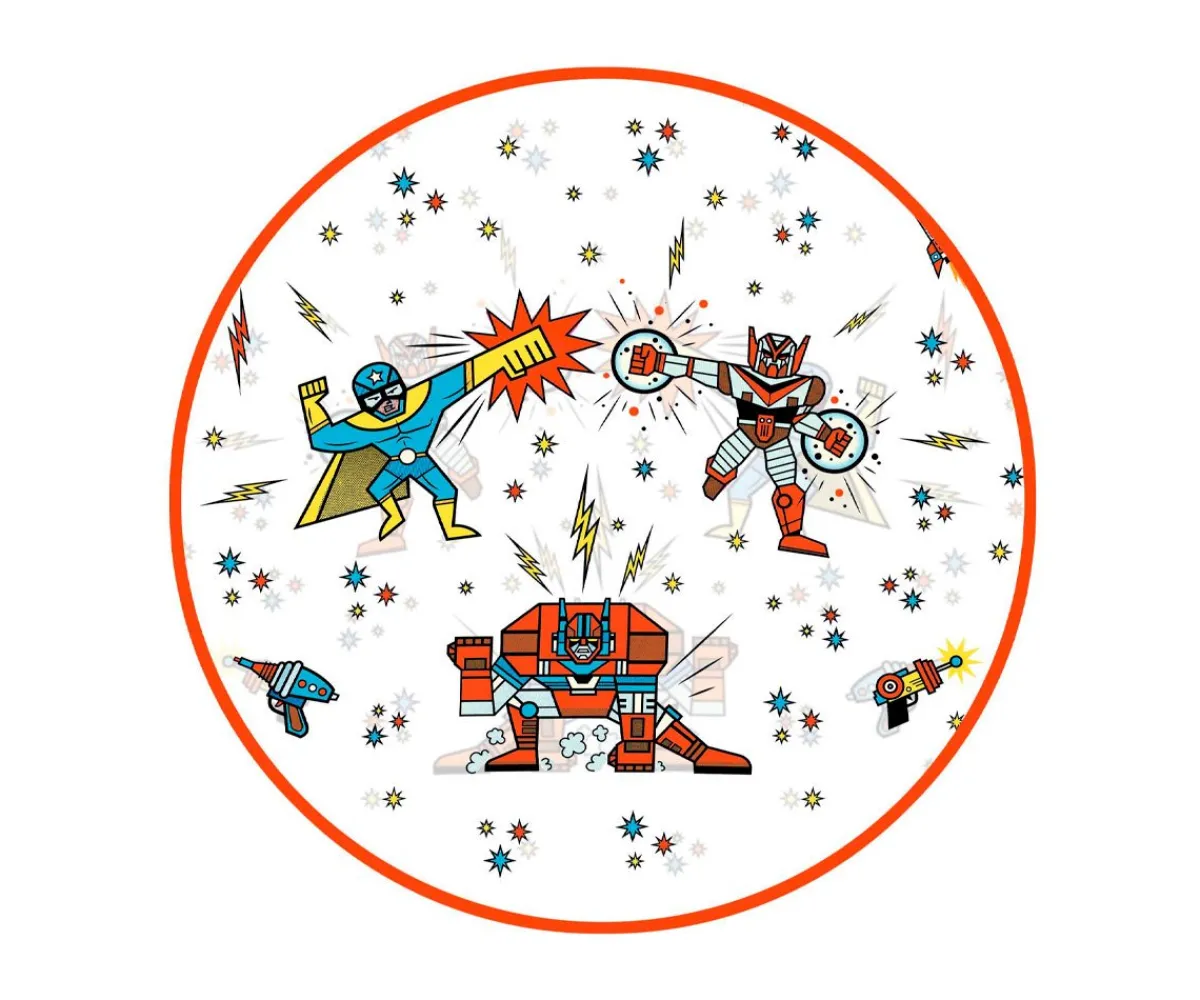 Ropa Infantil^Djeco Poncho de Lluvia Superhéroe