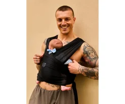 Mochilas Portabebé^Koala Babycare Portabebés Transpirable Cuddle Breeze Watersling Black