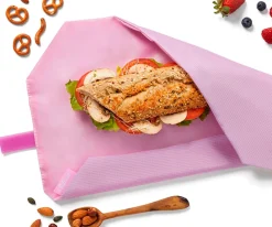 New Portabocatas Boc'n'Roll Active Malva Bolsas Merienda|Fundas Para Almuerzo
