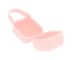 Portachupetes^Tutete Portachupetes Square Personalizado Rosa Tiza