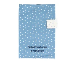 Portadocumentos Bebé^Cristina de Jos'h Portadocumentos Mini Star Azul Personalizable
