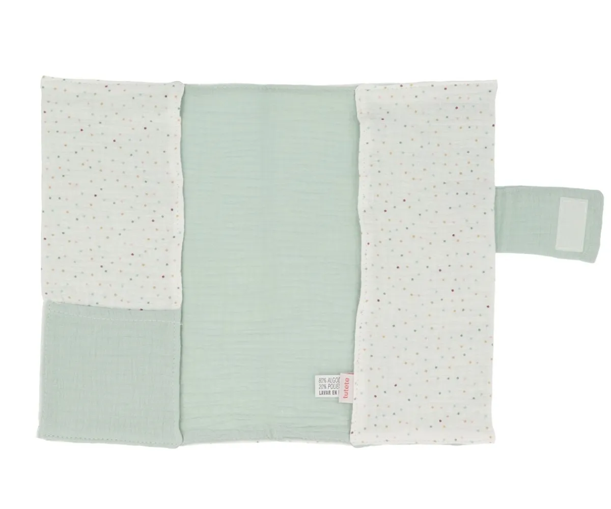 Portadocumentos Bebé^Cristina de Jos'h Portadocumentos Rainbow Dots Verde Personalizable