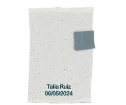 Portadocumentos Bebé^Cristina de Jos'h Portadocumentos Rainbow Dots Azul Personalizable