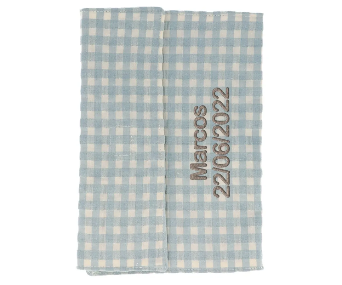 Portadocumentos Bebé^Cristina de Jos'h Portadocumentos Vichy Verde Personalizable