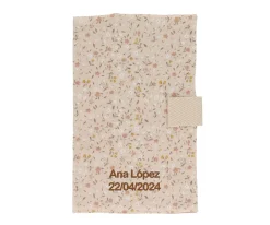 Portadocumentos Bebé^Cristina de Jos'h Portadocumentos Wild Flower Personalizable