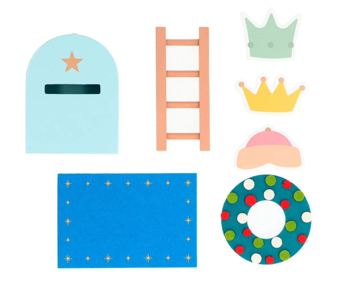 Adornos Y Decoración Navidad^Monnëka Puerta y Buzón Mágicos con Complementos Azul Personalizable