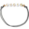 Discount Pulsera Estrellas Doradas Personalizada Gris Pulseras Con Nombre|Accesorios Para Bebé Y Niños
