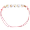 Online Pulsera Estrellas Doradas Personalizada Rosa Niños Accesorios Para Bebé Y Niños|Pulseras Con Nombre