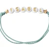 Hot Pulsera Estrellas Doradas Personalizada Menta Niños Accesorios Para Bebé Y Niños|Pulseras Con Nombre