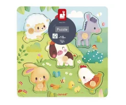 Sale Puzle Encajable Táctil 5 Piezas Farmhouse Niños Juguetes Niños 3 Años|Juguetes Para Niños De Un Año