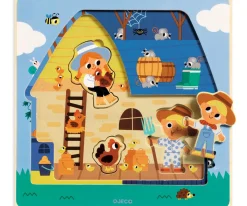 Outlet Puzzle 3 Niveles Granja Niños Juguetes Más Recomendados|Puzzles Para Niños