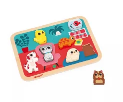 Best Puzzle Chunky Mascotas 7 Piezas Niños Juguetes Para Niños De Un Año|Juguetes Para Niños De 18 Meses