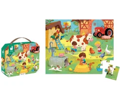 Outlet Puzzle Un Día En La Granja 24 Piezas Niños Juguetes De Viaje|Juguetes Niños 3 Años