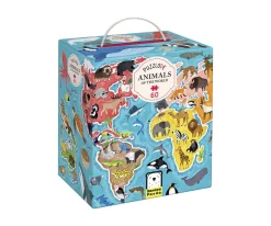 Online Puzzlove Animals Of The World 60 Niños Juguetes Niños 6 Años|Juguetes Niños 7 Años