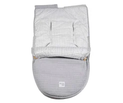 Sacos Carro Bebé^Walking Mum Saco Portabebé 2 en 1 I Love Vichy Grey