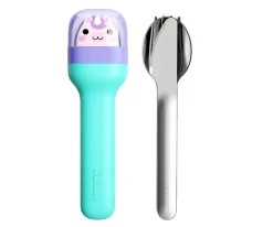 Clearance Set Cubiertos de Viaje Unicornio Comer Al Aire Libre|Cubiertos Infantiles