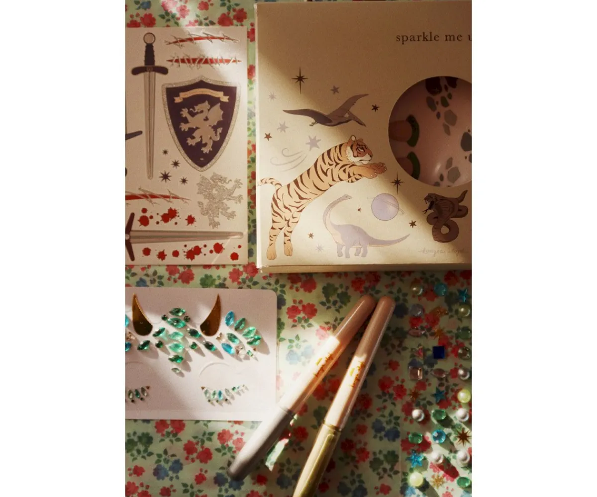 Best Set Estilista Sparkle Me Up Niños Pintura De Uñas, Brillos Y Tattoos|Manualidades Para Niños