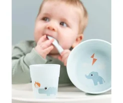 Vajilla Infantil^Done by Deer Set Primera Vajilla Playground Blue