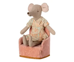 Casa De Muñecas De Madera^Maileg Sillón Plegable Ratón Pink