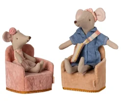 Casa De Muñecas De Madera^Maileg Sillón Plegable Ratón Pink