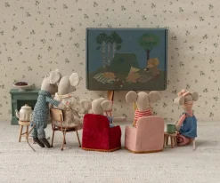 Casa De Muñecas De Madera^Maileg Sillón Plegable Ratón Pink