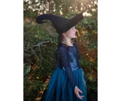 Disfraces Para Niños^Great Pretenders Sombreo de Bruja Mighty Negro