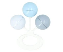 Sonajeros Bebé^Tutete Sonajero 3 Bolitas Azul Tiza-Azul Claro-French Blue