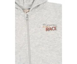 Hot Sudadera con Capucha y Cremallera Lou Grey Melange Niños Accesorios Para Bebé Y Niños|Ropa Infantil