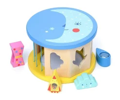 Discount Tambor Día y Noche Encajable Niños Juguetes Para Niños De 18 Meses|Instrumentos Musicales Para Niños