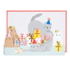 Tarjeta de Cumpleaños Cat Niños Manualidades Para Niños|Regalos Para Niños