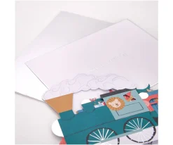 Tarjeta de Cumpleaños Train Niños Regalos Para Niños|Manualidades Para Niños