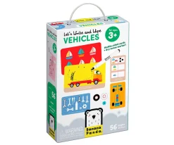 Juguetes Niños 3 Años^Banana Panda Tarjetas Let's Write and Wipe Vehicles