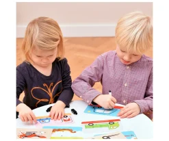 Juguetes Niños 3 Años^Banana Panda Tarjetas Let's Write and Wipe Vehicles