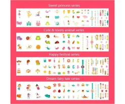 Pintura De Uñas, Brillos Y Tattoos^MiDeer Tatuajes Temporales Princesas