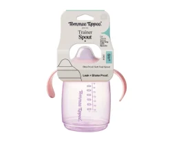 Clearance Taza Aprendizaje Transition Spout Rosa 240ml Vasos Antiderrame|Vasos Para Bebés Y Niños